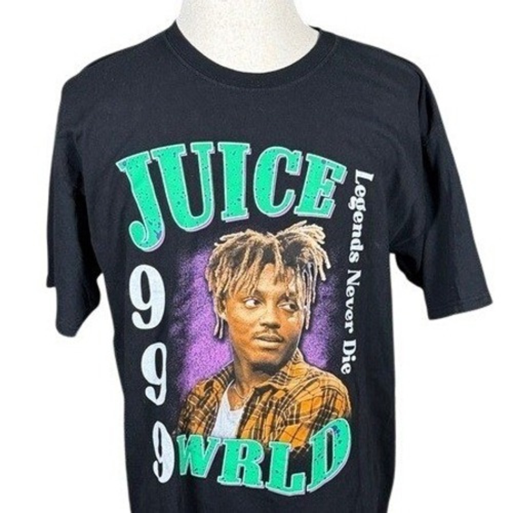 Juice WRLD T-Shirt Mens XL Legends Never Die Black Graphic 999 Rap‎ Tee
